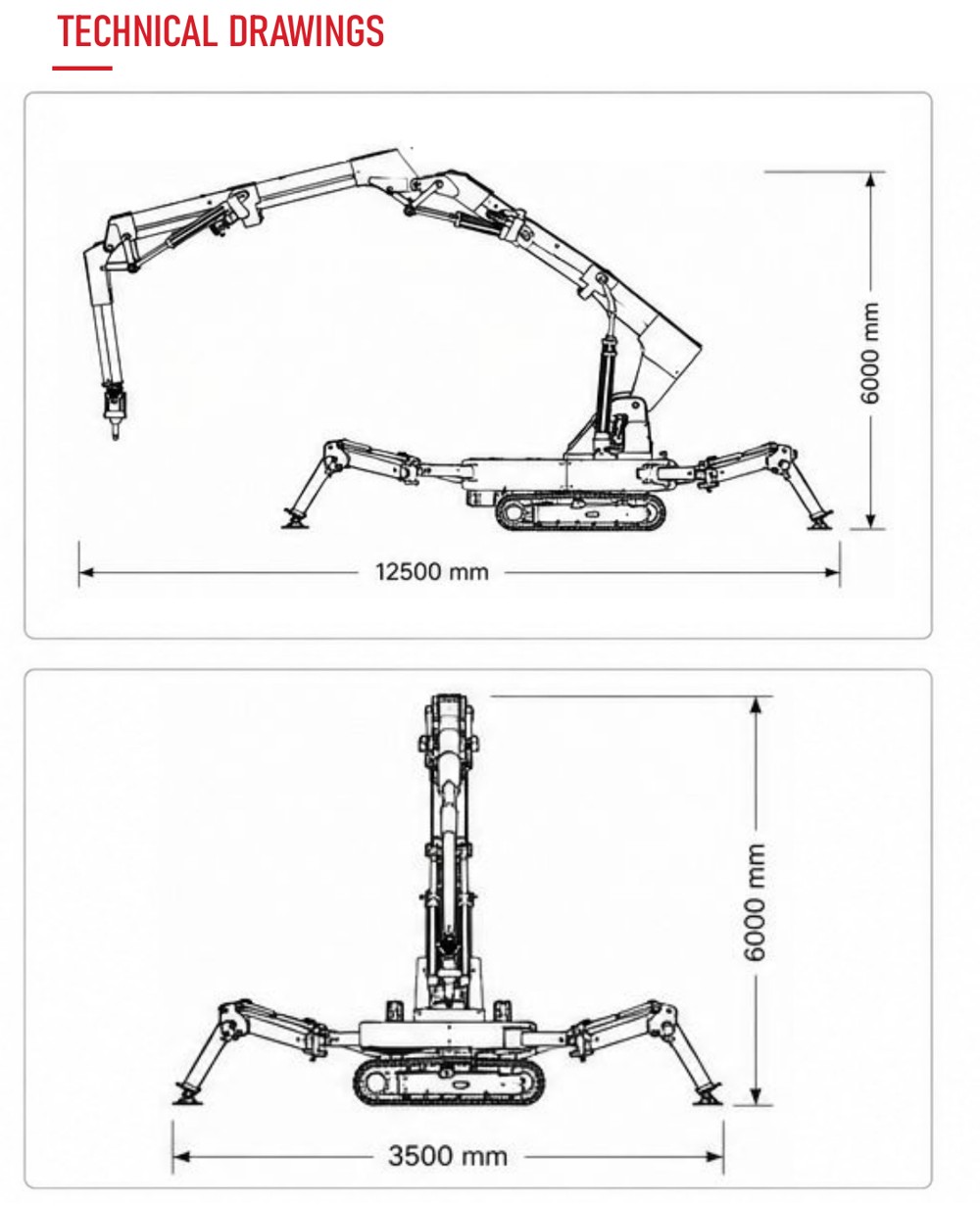 LINGZHU-M technical drawings