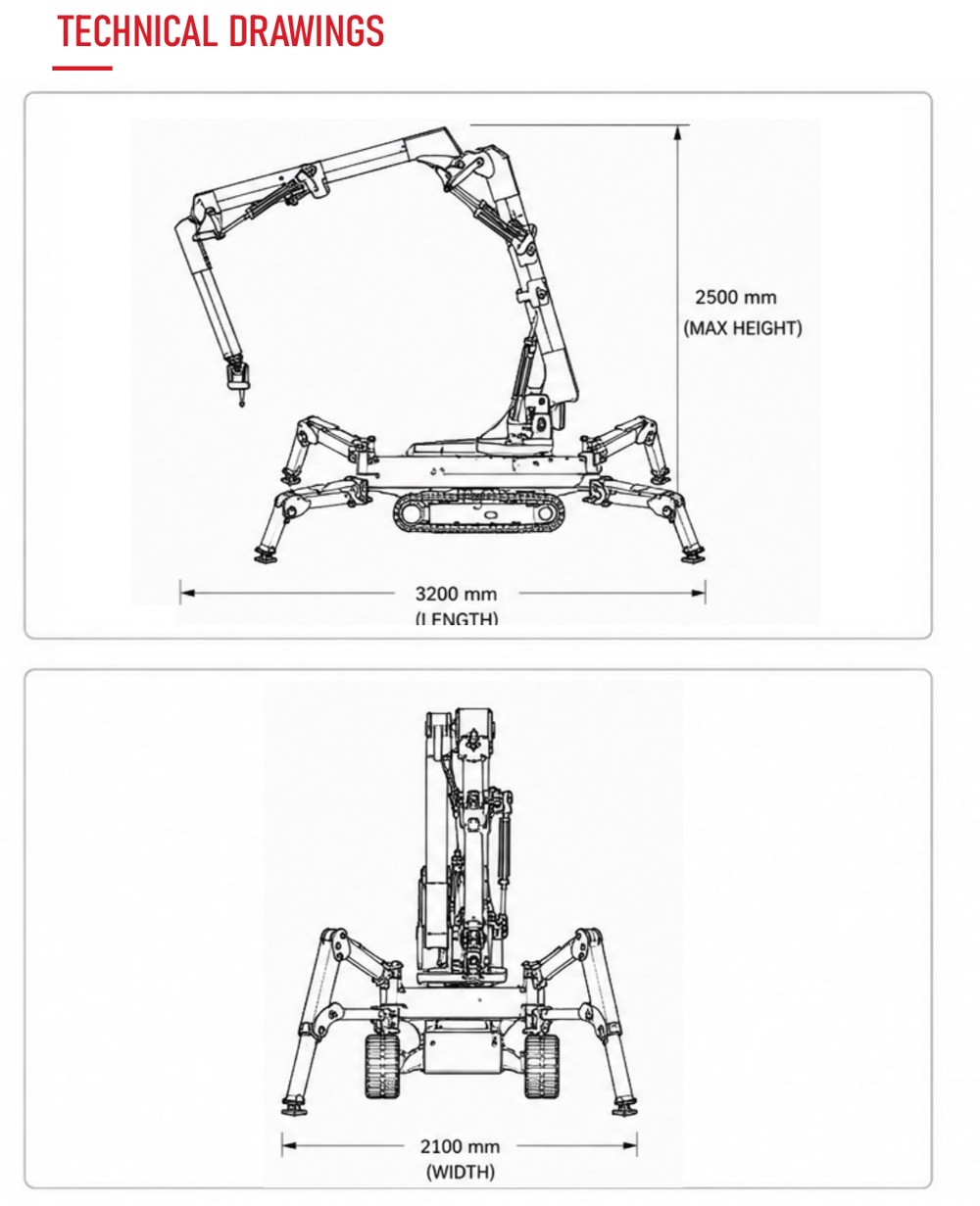 LINGZHU-MINI technical drawings