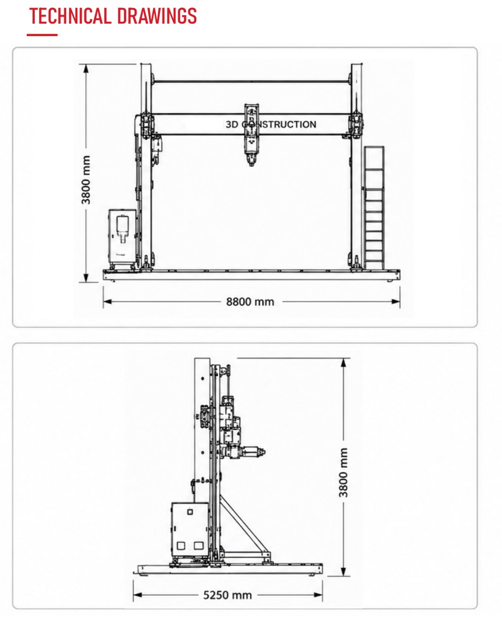 MIRANA technical drawings
