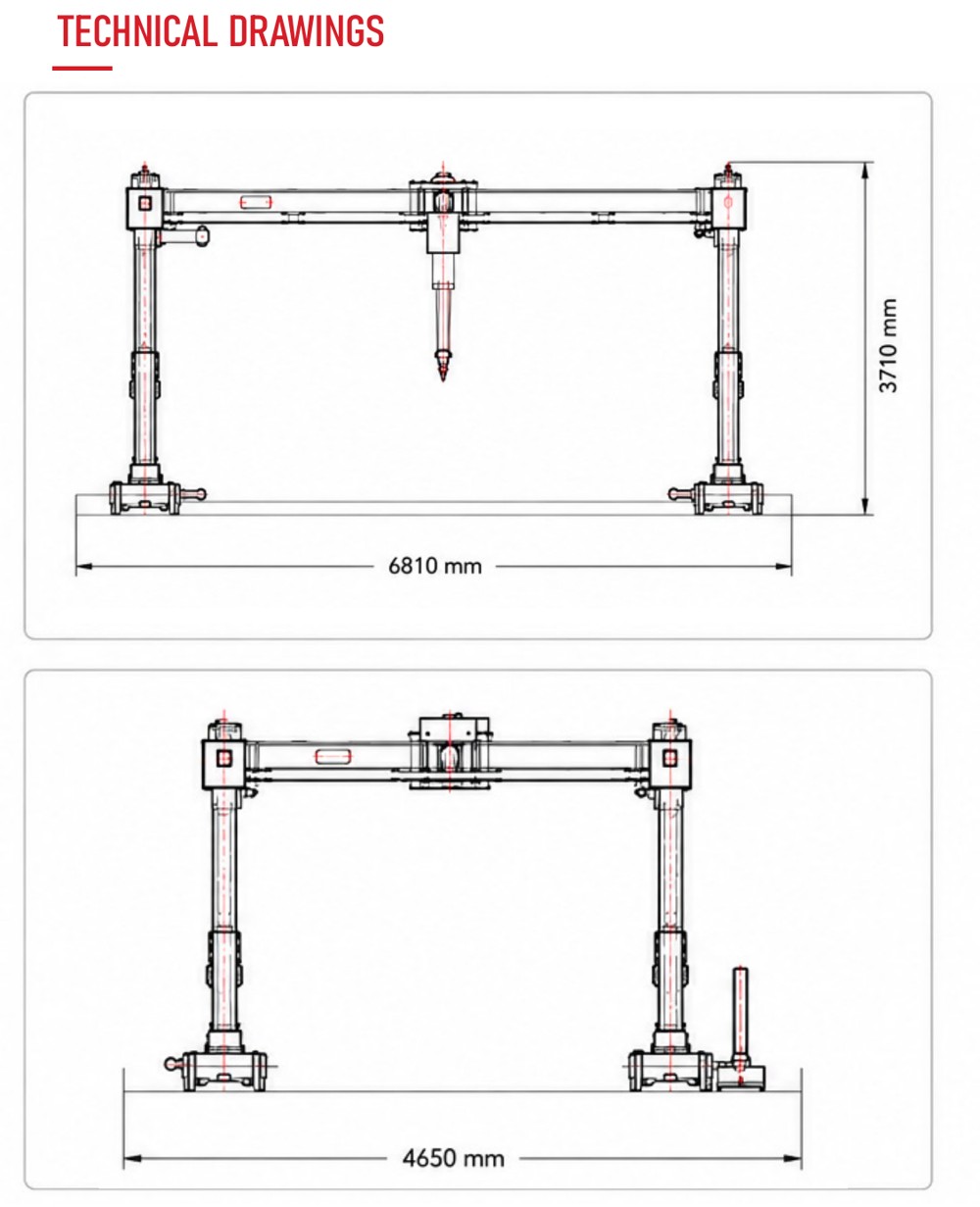 SHAPER technical drawings
