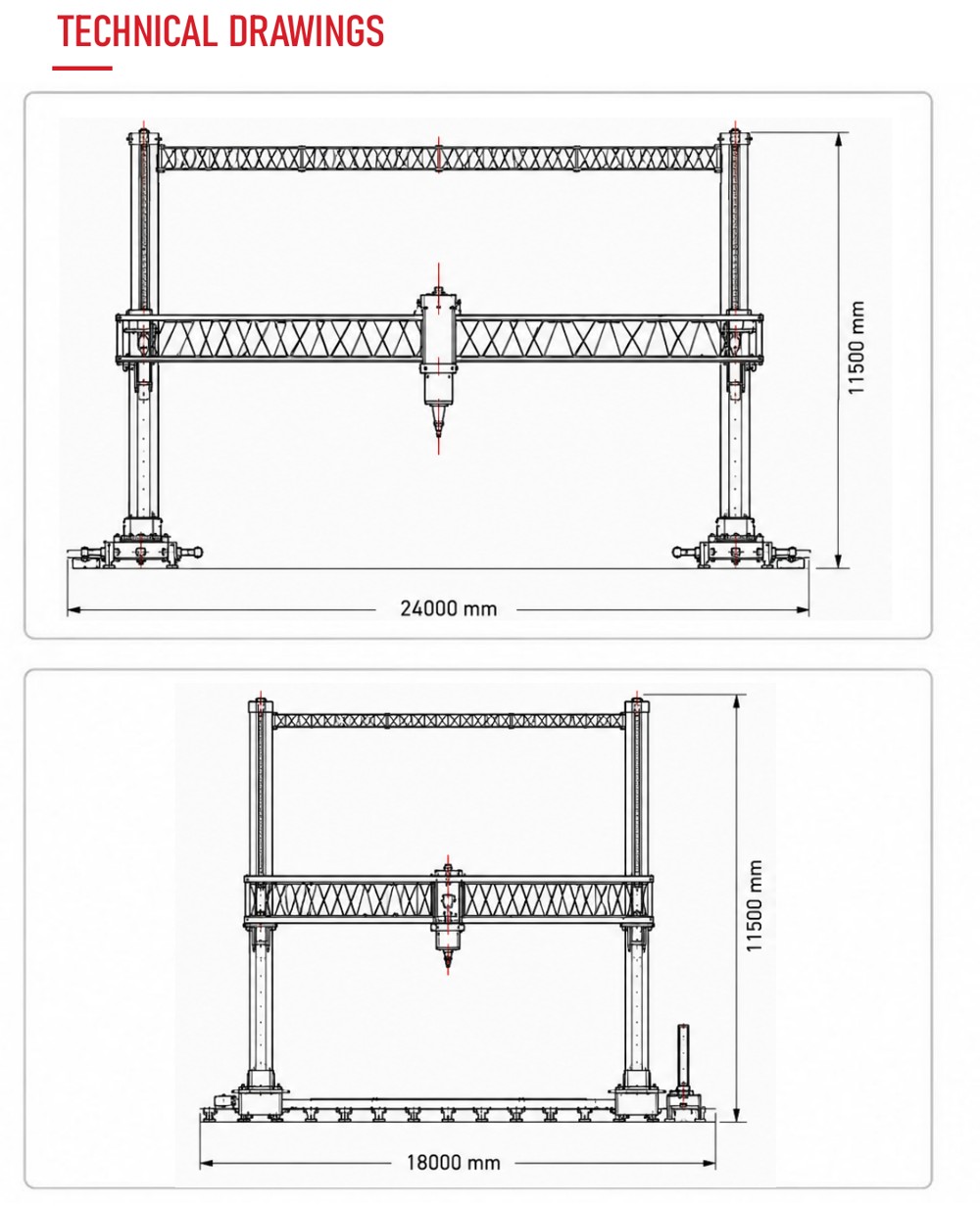 TITAN XL technical drawings